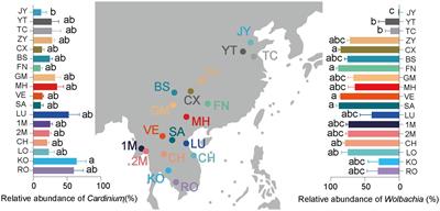 Both symbionts and environmental factors contribute to shape the microbiota in a pest insect, Sogatella furcifera